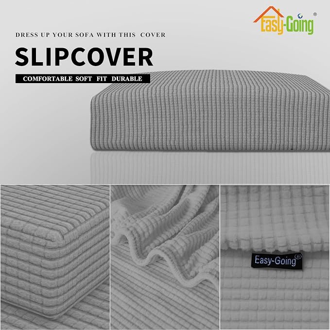 Easy-Going Stretch 1 Piece Oversized Couch Cushion Cover - Image 3