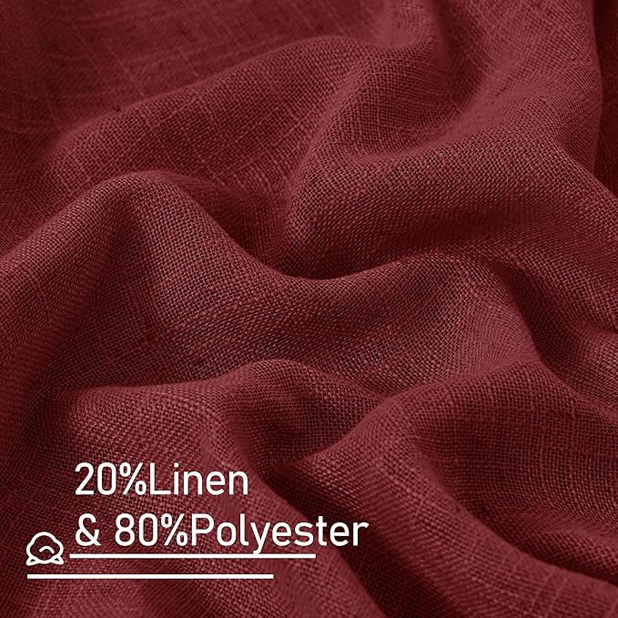 Semi Sheer Linen Curtains 54 Inches Long - Image 3