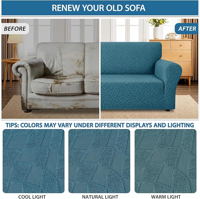 ZNSAYOTX 1 Piece Stretch Sofa Covers - Image 5