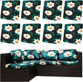8Pcs Outdoor Cushion Covers, Elastic Patio Cushion Covers | Washable, by dreahoteztil