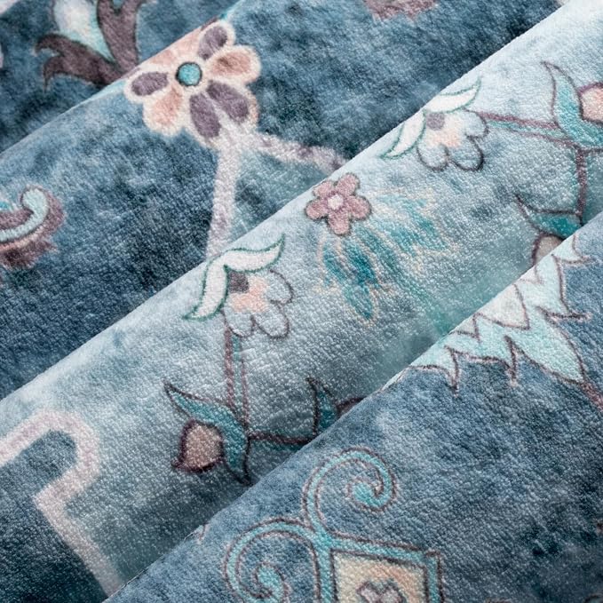 SERISSA 4x6 Washable Non Slip Boho Area Rug - Image 4