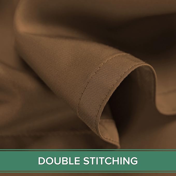 Twin Sheets by Pure Bamboo, Genuine 100% Organic Viscose Derived from Bamboo Bed Sheet Set, Luxuriously Soft & Cooling, Double Stitching, Lifetime Quality Promise (Twin, Coconut Husk)