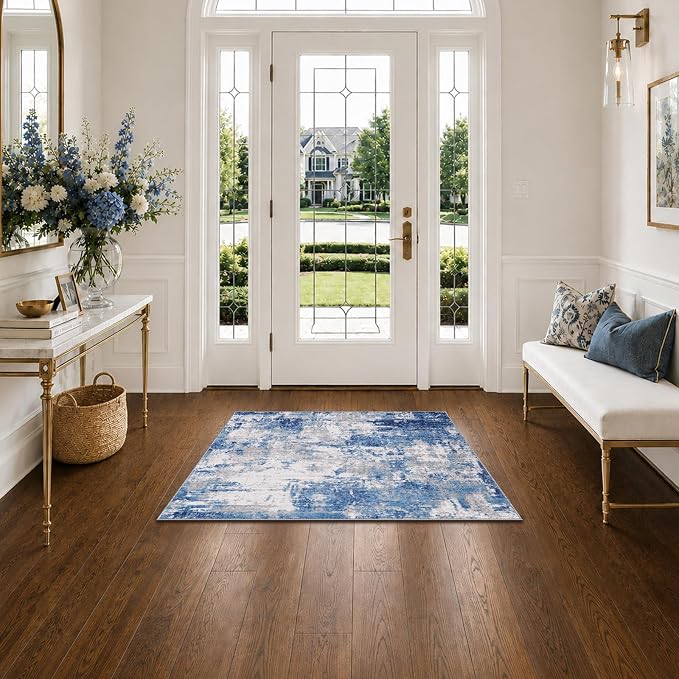 RELEANY Washable 2'x3' Abstract Area Rug - Image 8