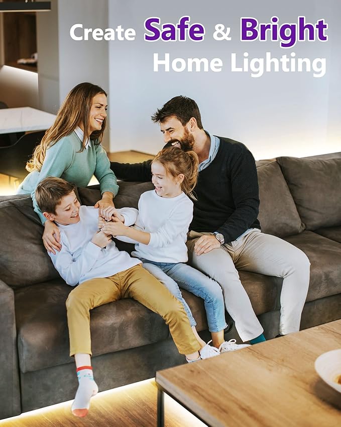 HitLights COB LED Strip Lights Neutral White 4000K,16.4ft Premium High Density 24V Tape Light, 2560LEDs, 350+ LM/FT, CRI 90+, IP30, Lighting for Kitchen, Cabinets, UL Listed(Power Source Not Included)