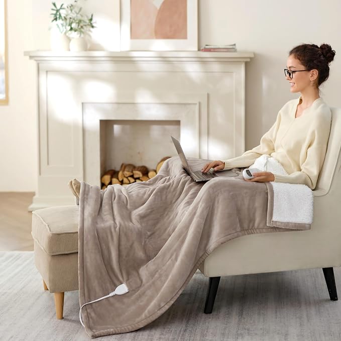 Bedsure Heated Blanket Throw, Soft Electric Blanket - Image 9