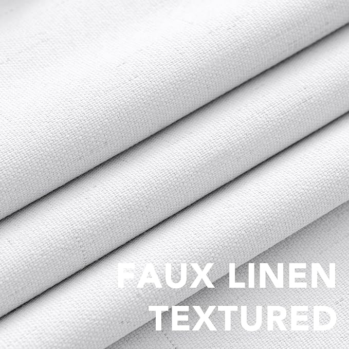 H.VERSAILTEX White Curtains 96 inches Long, 100% Blackout Curtains - Image 5