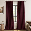 100% Blackout Curtains 96 Inch Length 2 Panels Set by Guken