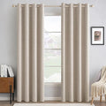 MIULEE 100% Blackout Linen Curtains by MIULEE