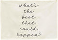 Mental Health Inspirational Rectangular Banner-Positive Affirmation Flag for Kids Teen Counselor Teacher,Classroom Therapy Office Homeschool Reading Room Wall Decor-What's the Best That Could Happen