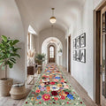 Green Floral Hallway Runner Rug 2'6"x14 by WelcometoBabovid