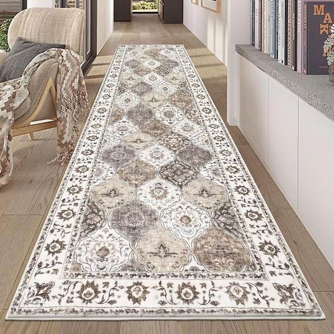 HEBE Hallway Runner Rug 2'8''x8', Washable Non Slip Kitchen Rug Runner | Soft by HEBE