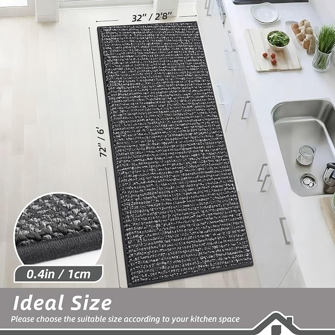 BEQHAUSE Kitchen Runner Rugs 32"x72", Kitchen Mats - Image 2