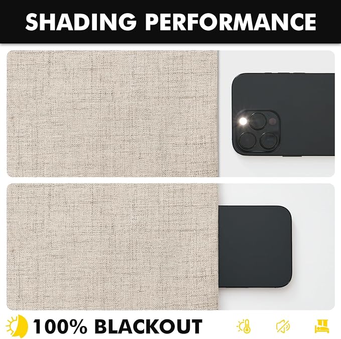 MIULEE 100% Blackout Linen Curtains - Image 7