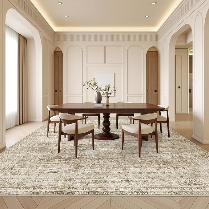8x10 Area Rugs for Living Room, Large Washable Rug, Dining Room, Low Pile - Image 5