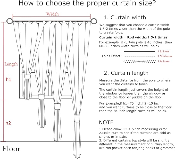 Vision Home Soft Green Pinch Pleated Full Blackout Curtains Linen Blended Room - Image 8