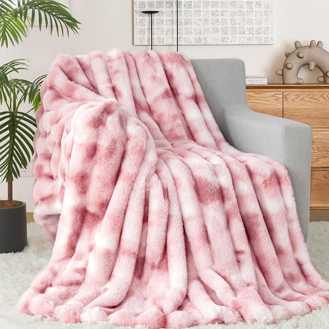 Luxury Faux Rabbit Fur Twin Blanket - Image 6