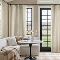 Extra Wide Pinch Pleat 100 x 96 Inch Linen Semi Sheer Curtains 1 Panel | by Twodrapes