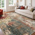 RELEANY Washable 6'x8' Abstract Area Rug by RELEANY