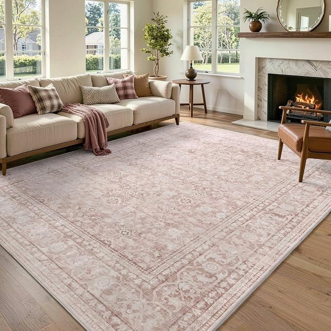 6x9 Ft Large Area Rugs for Living Room, Soft Non-Slip Machine Washable Rug by Lo%CC%80utiRootHome