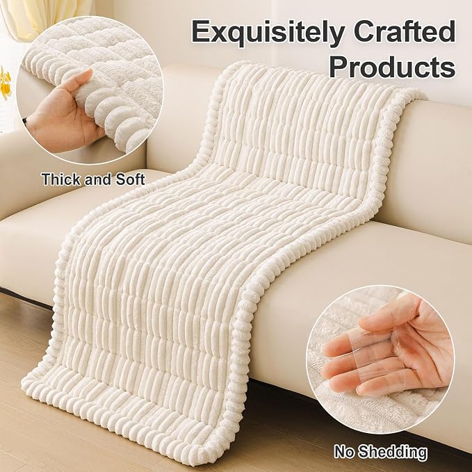 Couch Cover for Dogs, Washable Non Slip Plush Flannel Sofa Protector | Thick - Image 8