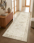 GarveeHome Vintage Beige Non-Slip Washable 2x6 Kitchen Runner Hallway Rug by GarveeHome