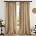 Extra Long Rust Brown Semi Sheer Living Room High Ceiling Curtains 108 Inch 2 by PleatedDrapes