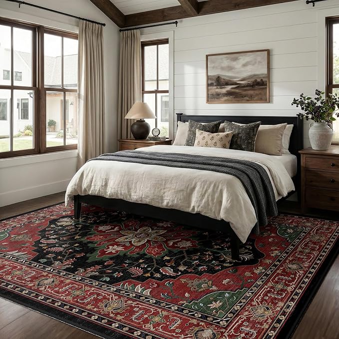 RELEANY Washable Area Rug, Large 9'x12', Water Repellent, Pet Friendly - Image 2