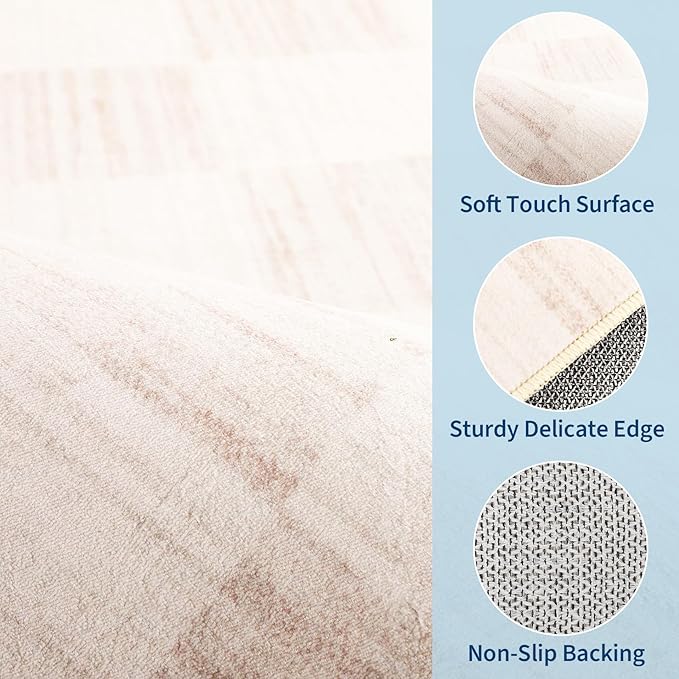 GarveeHome Checkered Washable 2x3 Rug Small Area Rugs Non-Slip - Image 7
