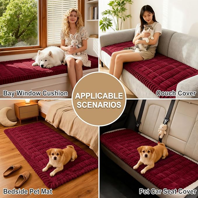 Couch Cover for Dogs, Washable Non Slip Plush Flannel Sofa Protector | Thick - Image 4