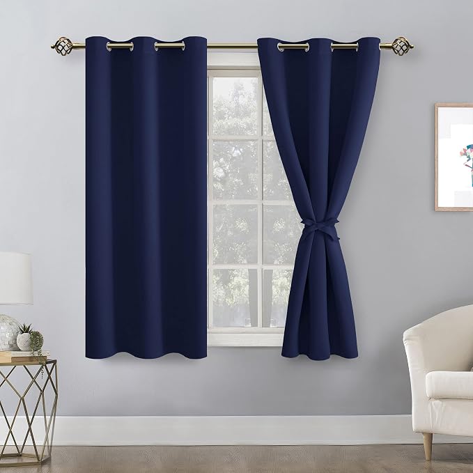 Blackout Curtains for Bedroom, 42 x 54 Inch, 2 Panels | Thermal Insulated & - Image 8