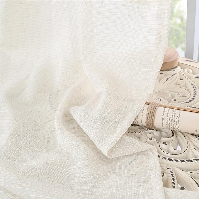 BGment 42X84 Inches Long Linen Curtains - Image 7