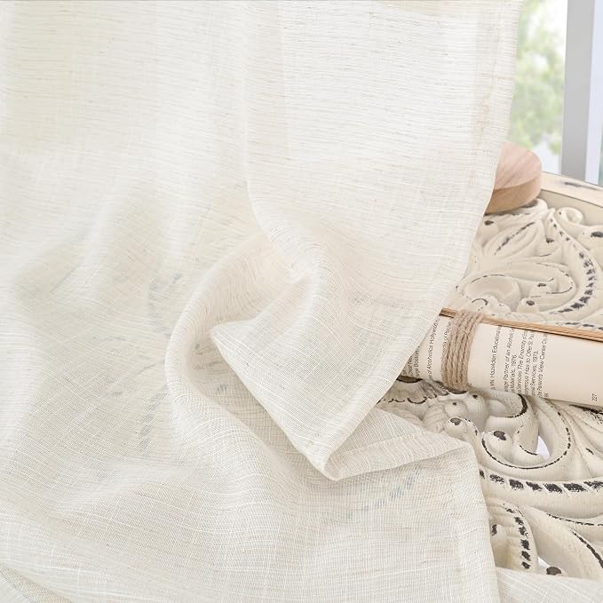 BGment Small Linen Curtains 24X36 Inch Length - Image 7