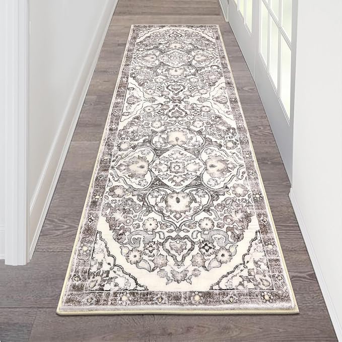 HEBE Hallway Runner Rug 2'x6', Washable Non Slip Kitchen Rug Runner | Soft Boho by HEBE