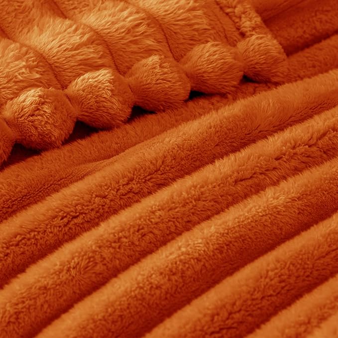 Exclusivo Mezcla Striped California King Size Fleece Blanket - Image 4