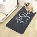 OLANLY Dog Door Mat for Muddy Paws 40x24, Paw Print Design Chenille Mud Mat | by OLANLY