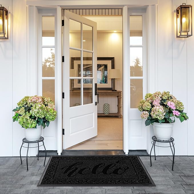 Yimobra Welcome Mats for Front Door 36x24, Heavy Duty Waterproof Outdoor Door - Image 6