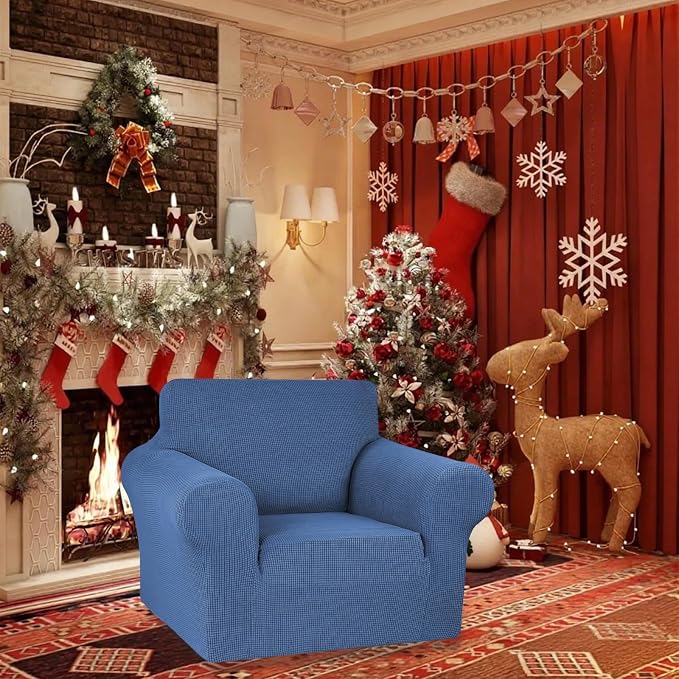 Stretch Chair Sofa Slipcover, Single Couch Cover, Riverside | 1-Piece Washable - Image 2