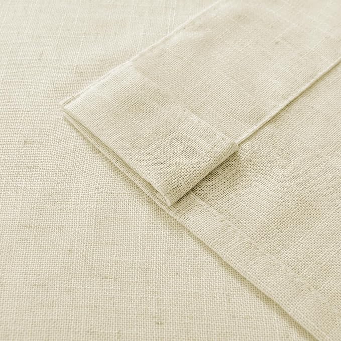 Joydeco Linen Curtains 96 Inch Length 2 Panel Sets, Light Filtering Curtains - Image 6