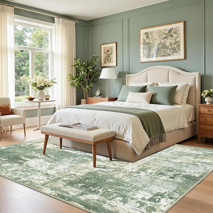 RELEANY Washable 7'x9' Abstract Area Rug - Image 4