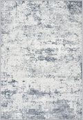 Area Rug Living Room: 8x8 Modern Washable Soft Carpet Blue Grey | by FXRHLP