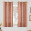 YoungsTex Terracotta Linen Curtains 45 Inch Length by YoungsTex
