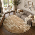 6Ft Round Area Rugs for Living Room, Soft Non-Slip Washable Rugs Modern by Cuzwlovita