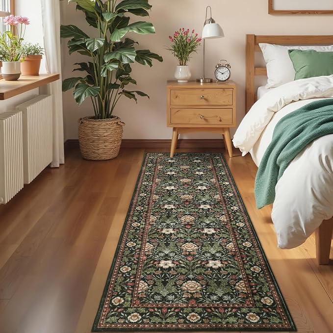 GarveeHome Washable Runner Rug 2x6, Non Slip Floral Kitchen Runner - Image 7