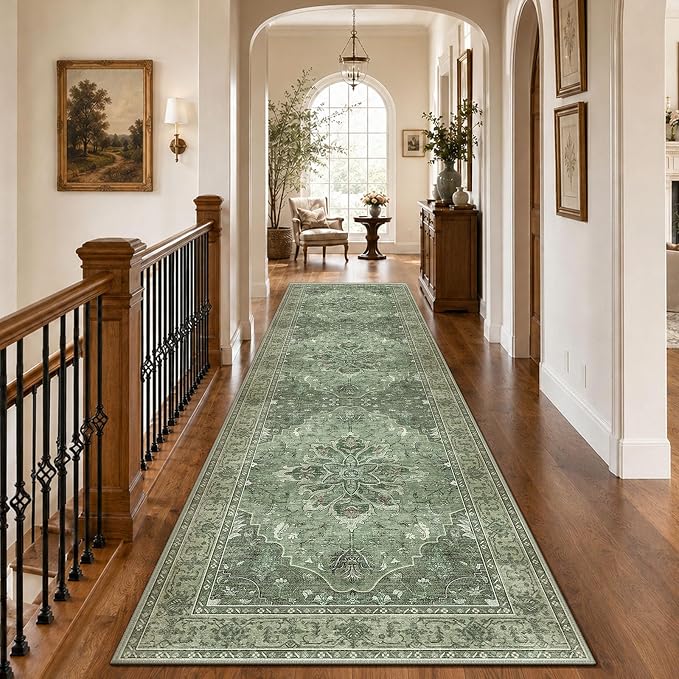 RELEANY Washable Area Rug, Runner 3'x10', Water Repellent, Pet Friendly by RELEANY