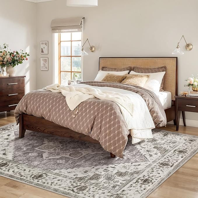 SERISSA 8x10 Washable Non Slip Boho Area Rug - Image 6