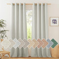 NICETOWN Thick Semi Sheer Linen Gray Curtains by NICETOWN