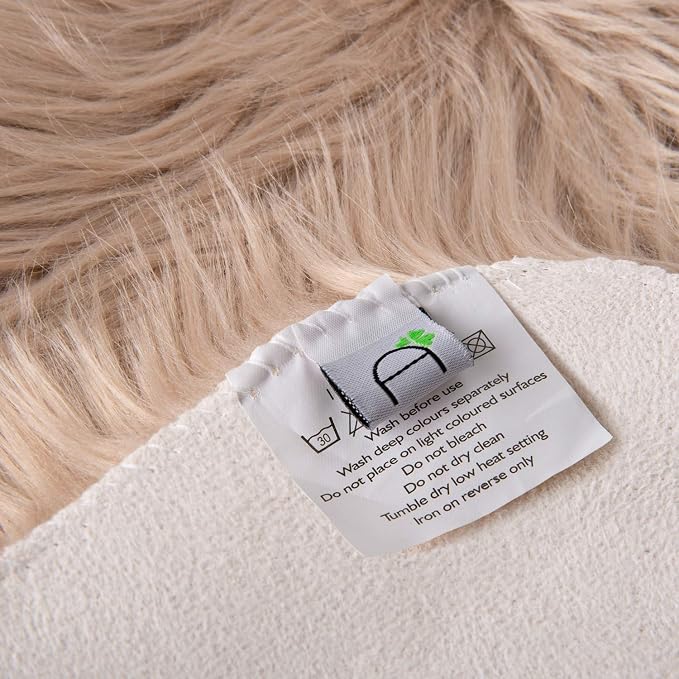 Ashler faux fur rug, Fluffy Shaggy Area Rug Ultra Soft 2.2 x 4 Feet Rectangle - Image 6