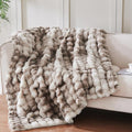 50x60 Inches Ultra-Soft Fuzzy Faux Fur Plush Throw Blanket by Serenhom