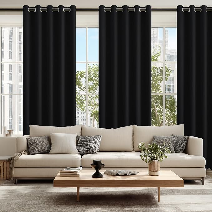 Blackout Curtains for Bedroom, 60 x 84 Inches Long, 2 Panels, Window Curtains - Image 6