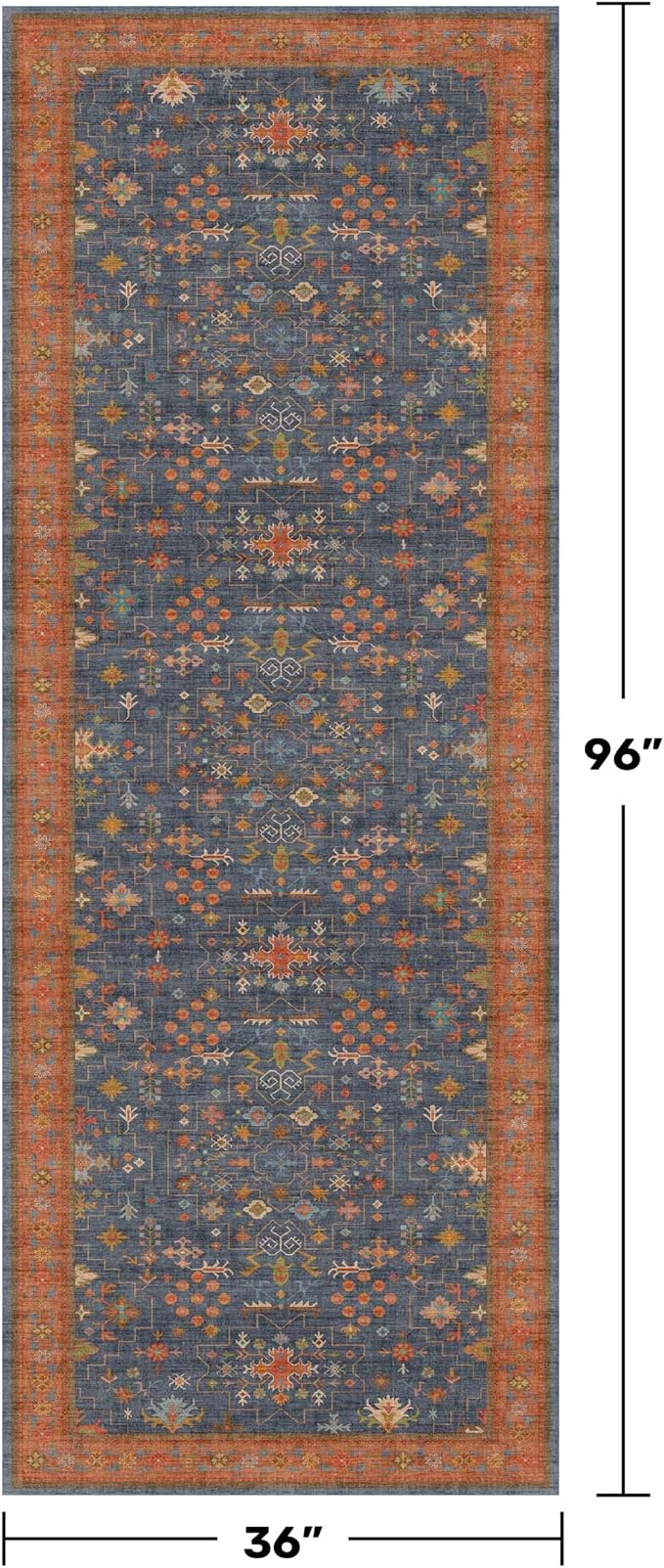 Washable 3x8 Long Runner for Wide Kitchen Floor - Image 2